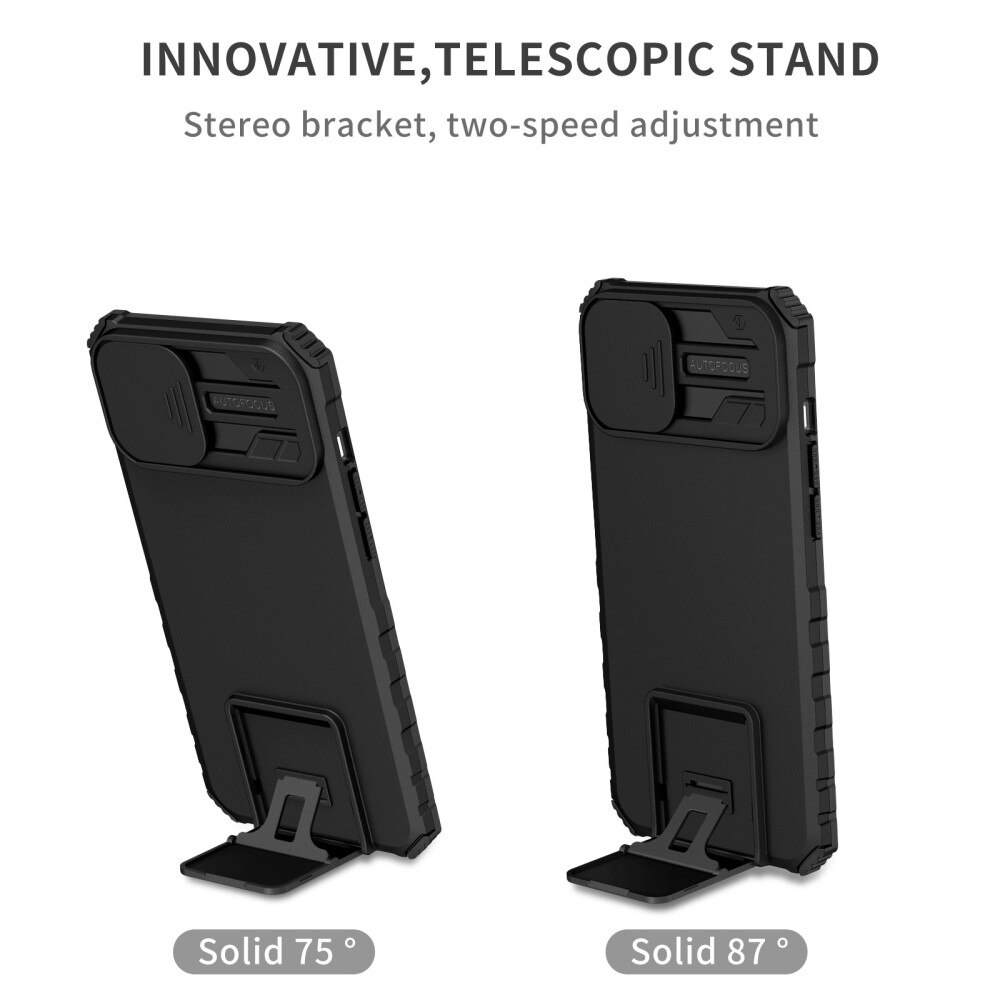 Apple iPhone 14 Plus Kickstand Deksel kamerabeskyttelse Svart
