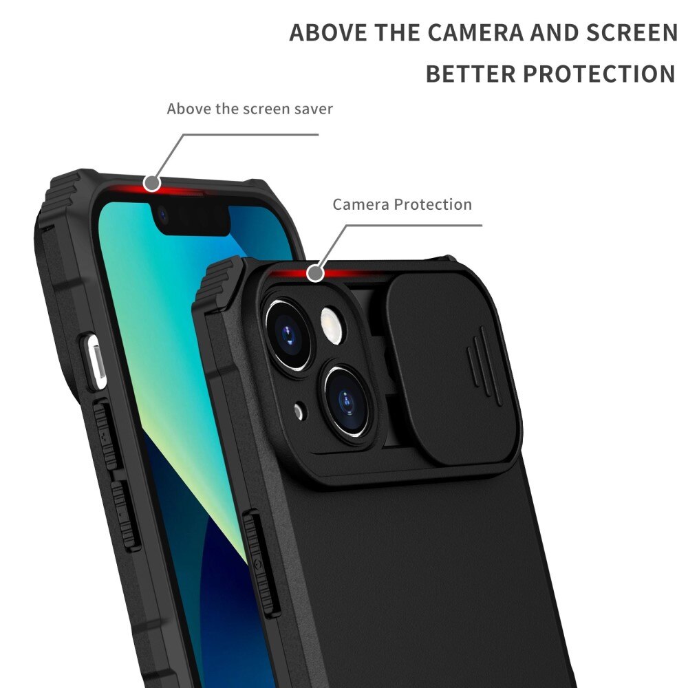 Apple iPhone 14 Plus Kickstand Deksel kamerabeskyttelse Svart