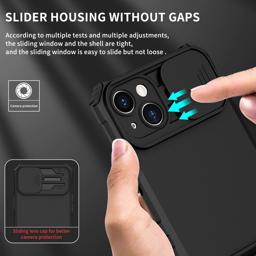 Apple iPhone 14 Plus Kickstand Deksel kamerabeskyttelse Svart