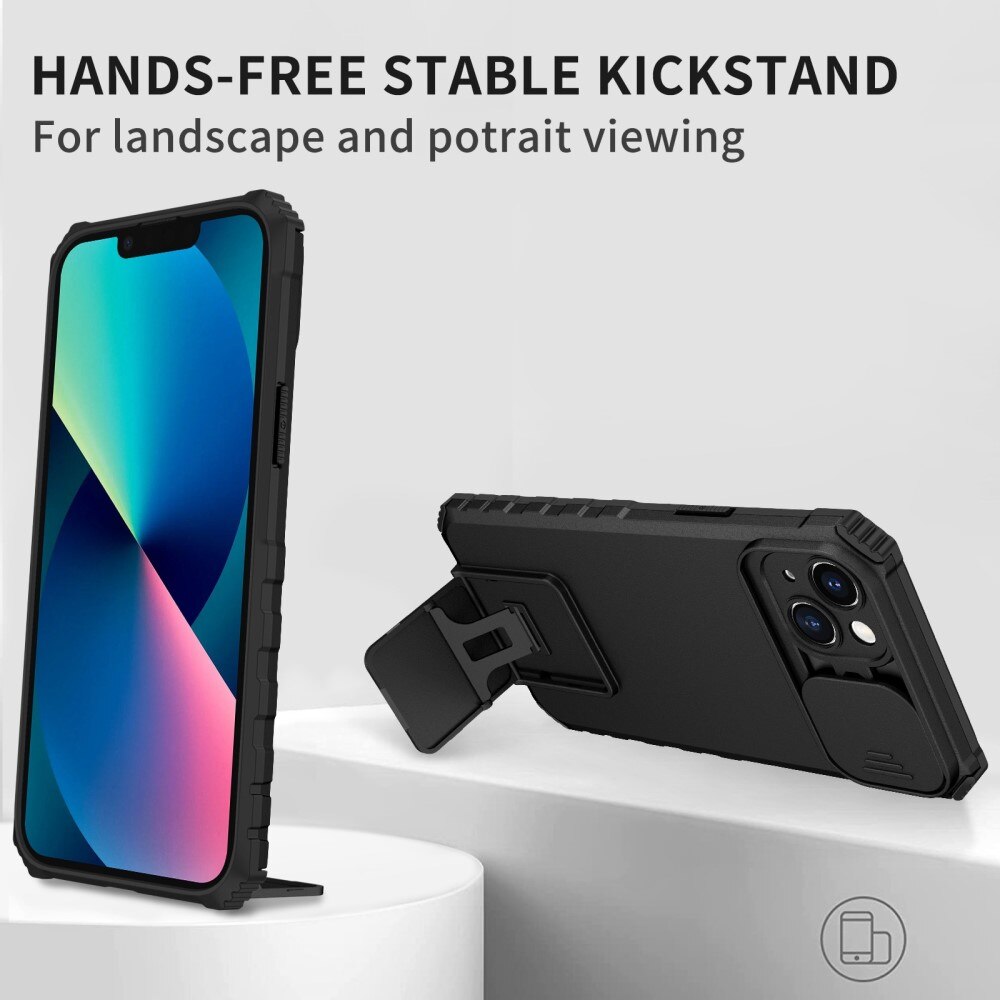 Apple iPhone 14 Plus Kickstand Deksel kamerabeskyttelse Svart