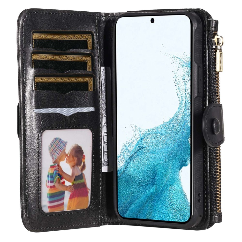 Magnet Leather Multi-Wallet Samsung Galaxy S22 svart