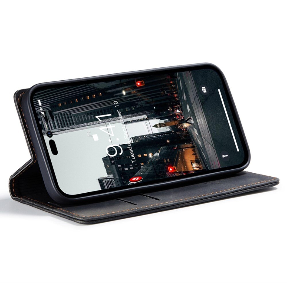 Slim Lommebokveske iPhone 14 Pro Max Svart