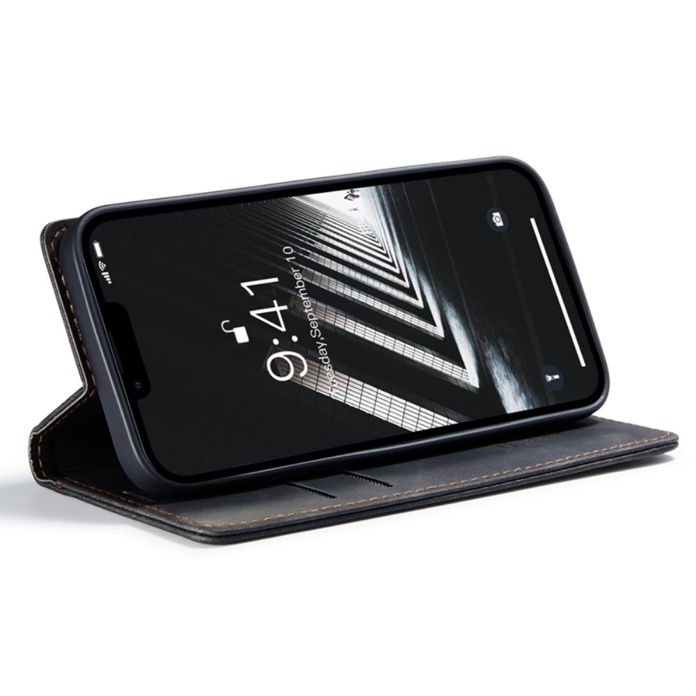 Slim Lommebokveske iPhone 14 Plus Svart