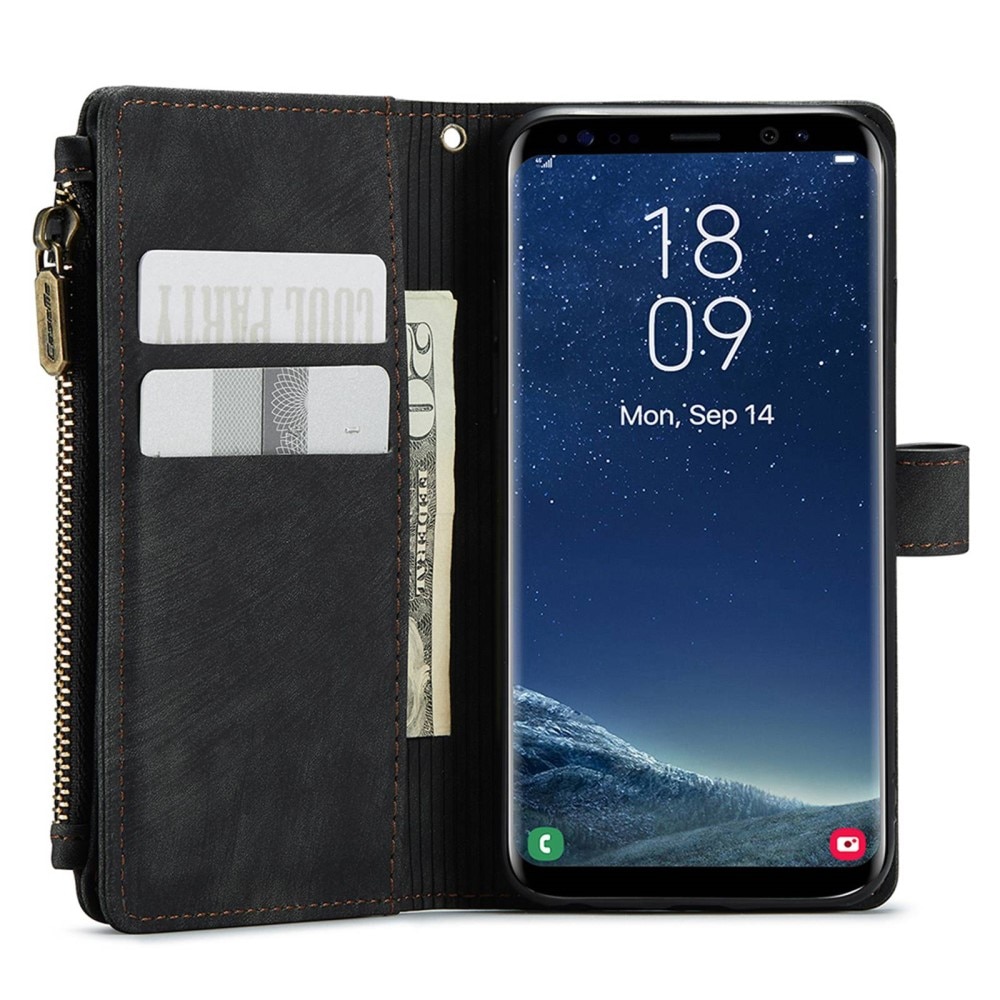 Zipper Wallet Samsung Galaxy S22 svart