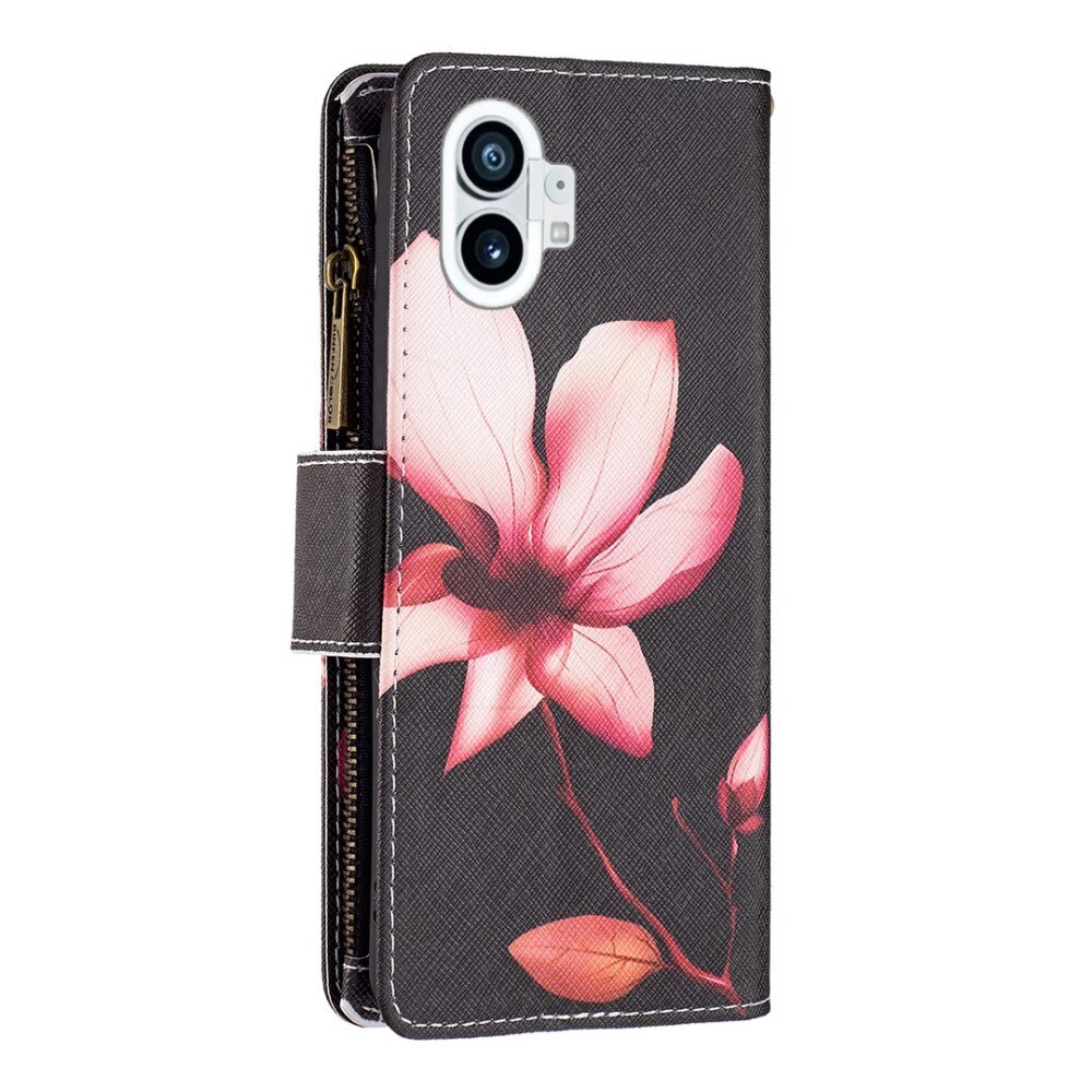 Lommebokveske Nothing Phone 1 Rosa Blomst