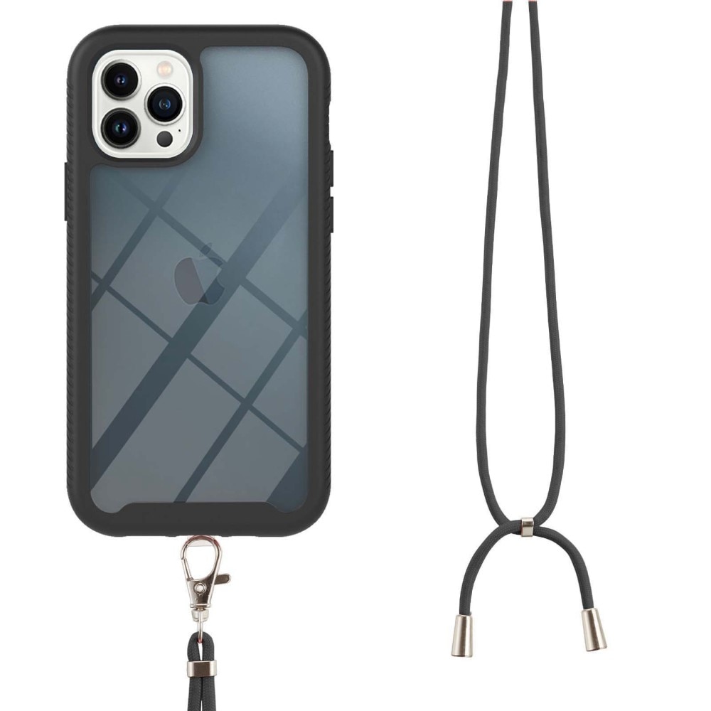 Full Cover Halskjede Deksel iPhone 14 Pro Max svart