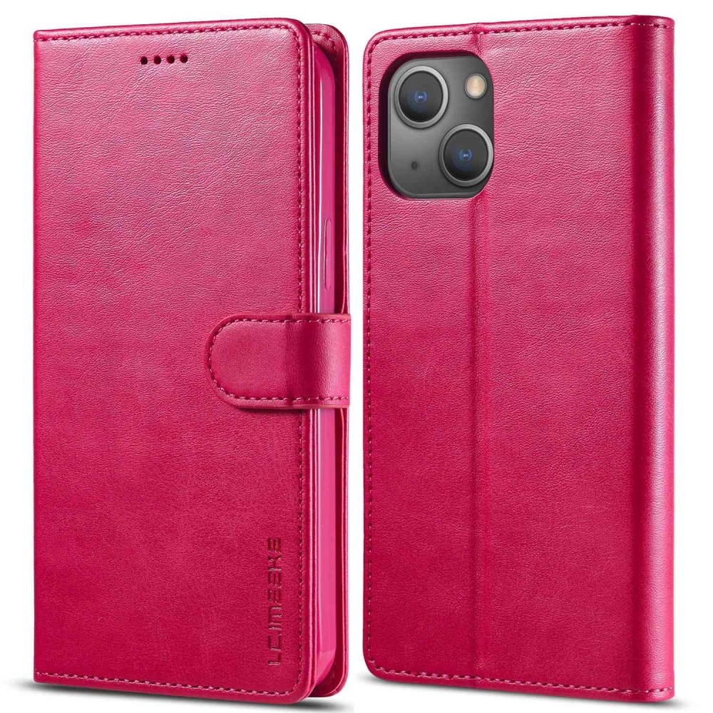 Lommebokdeksel iPhone 14 rosa