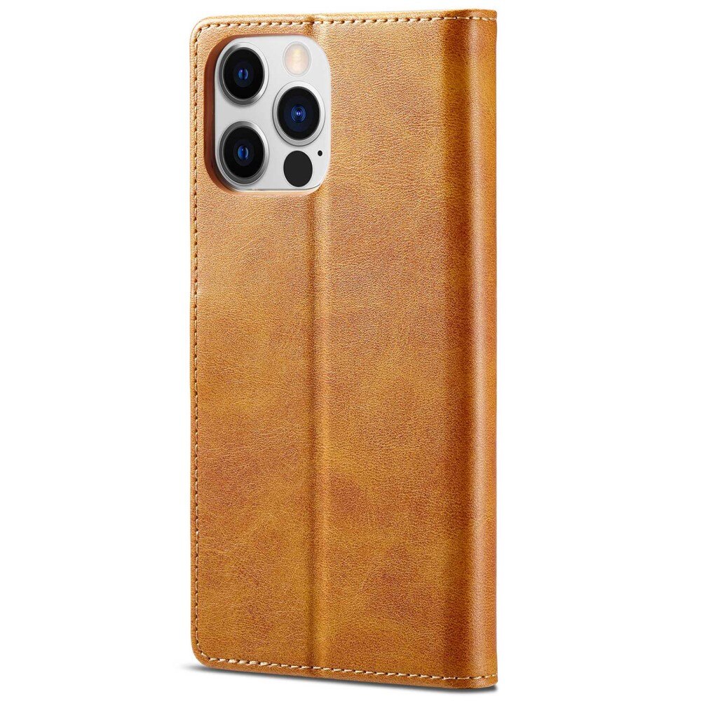 Lommebokdeksel iPhone 14 Pro cognac