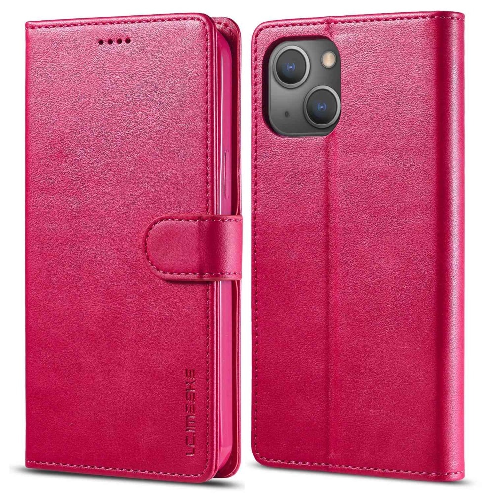 Lommebokdeksel iPhone 14 Plus rosa