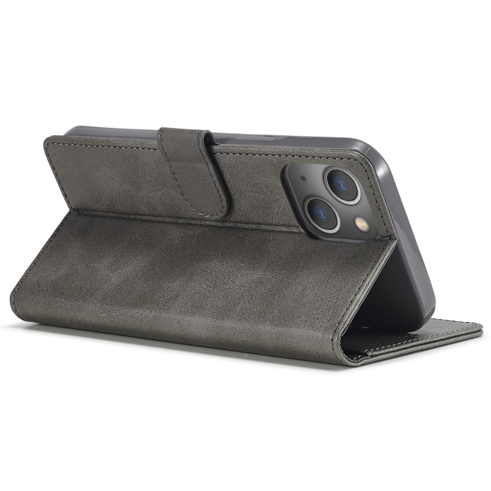 Lommebokdeksel iPhone 14 Plus grå