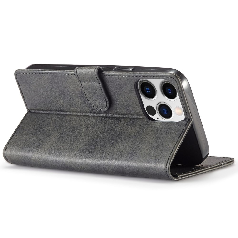 Lommebokdeksel iPhone 14 Pro Max mørk grå