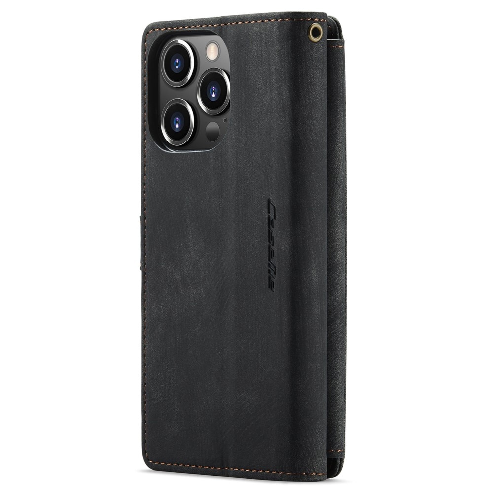 Zipper Wallet iPhone 14 Pro Svart