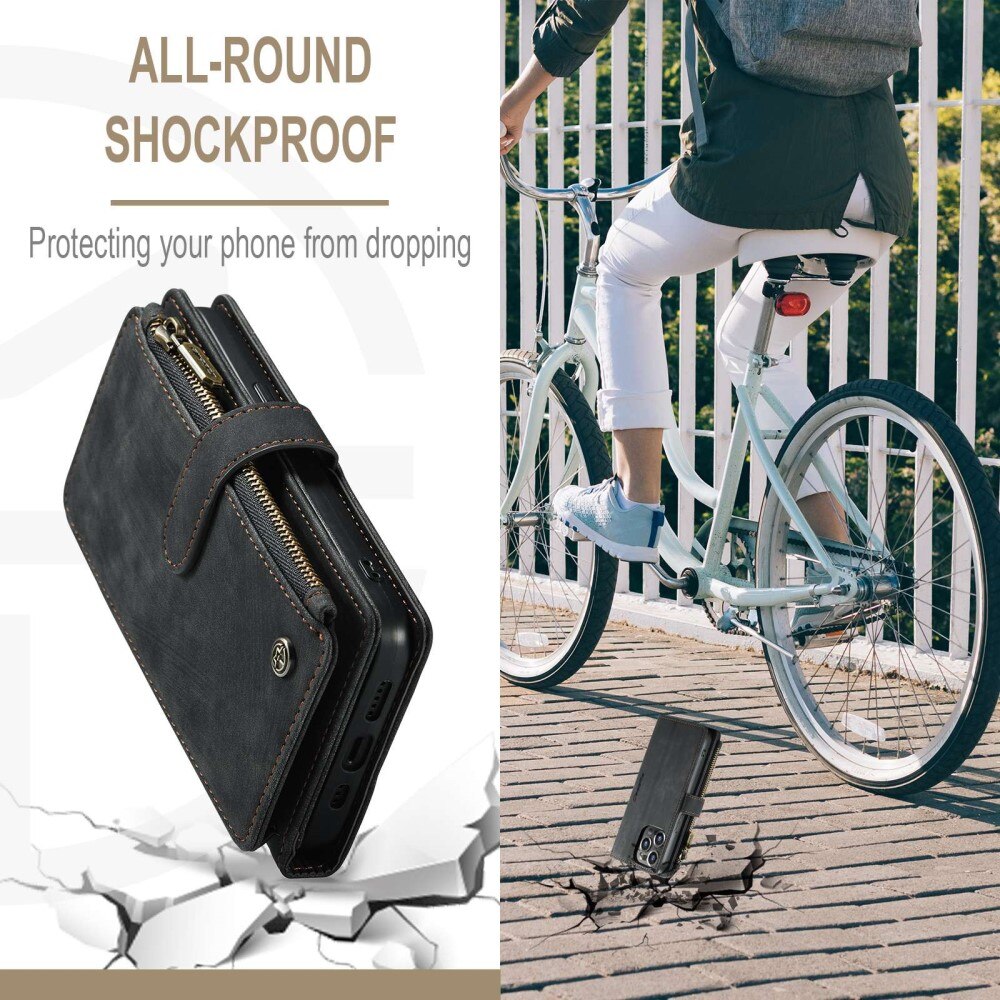 Zipper Wallet iPhone 14 Pro Svart
