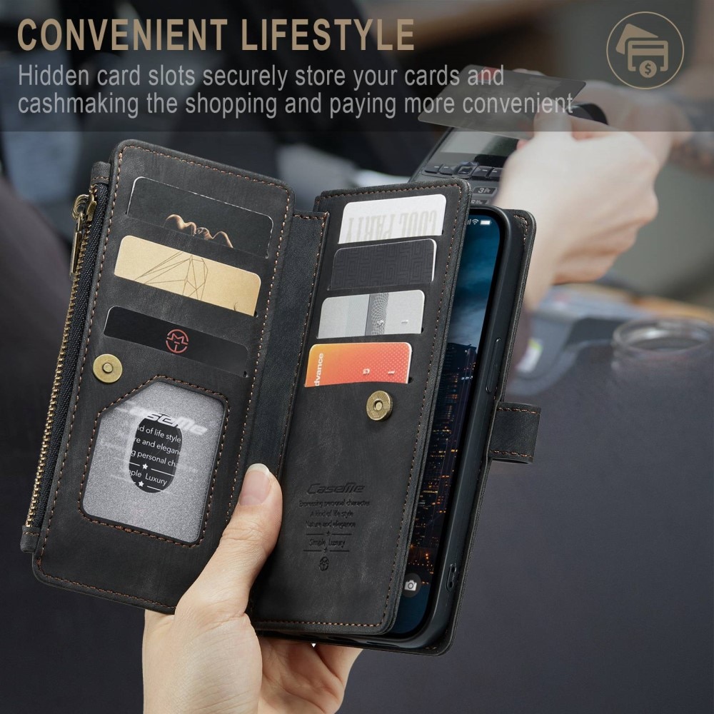 Zipper Wallet iPhone 14 Pro Max svart