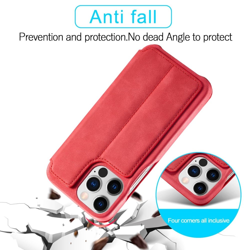 Slim Lommebokdeksel iPhone 14 Pro Max rød