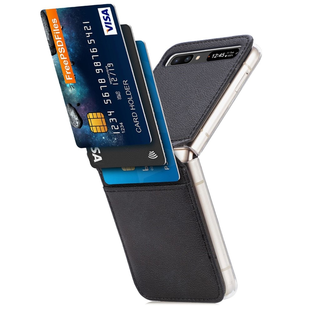 Slim Card Wallet Samsung Galaxy Z Flip svart