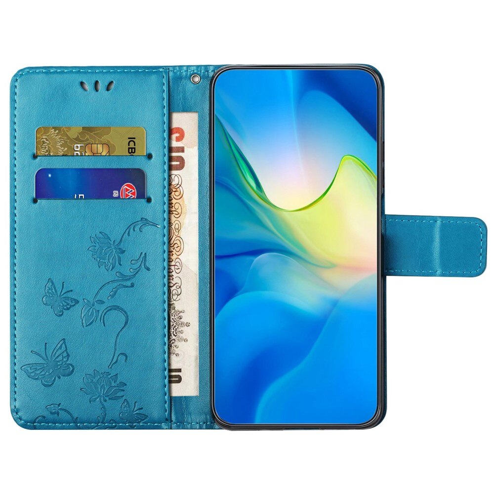 Lærveske Sommerfugler  OnePlus 10T Blå