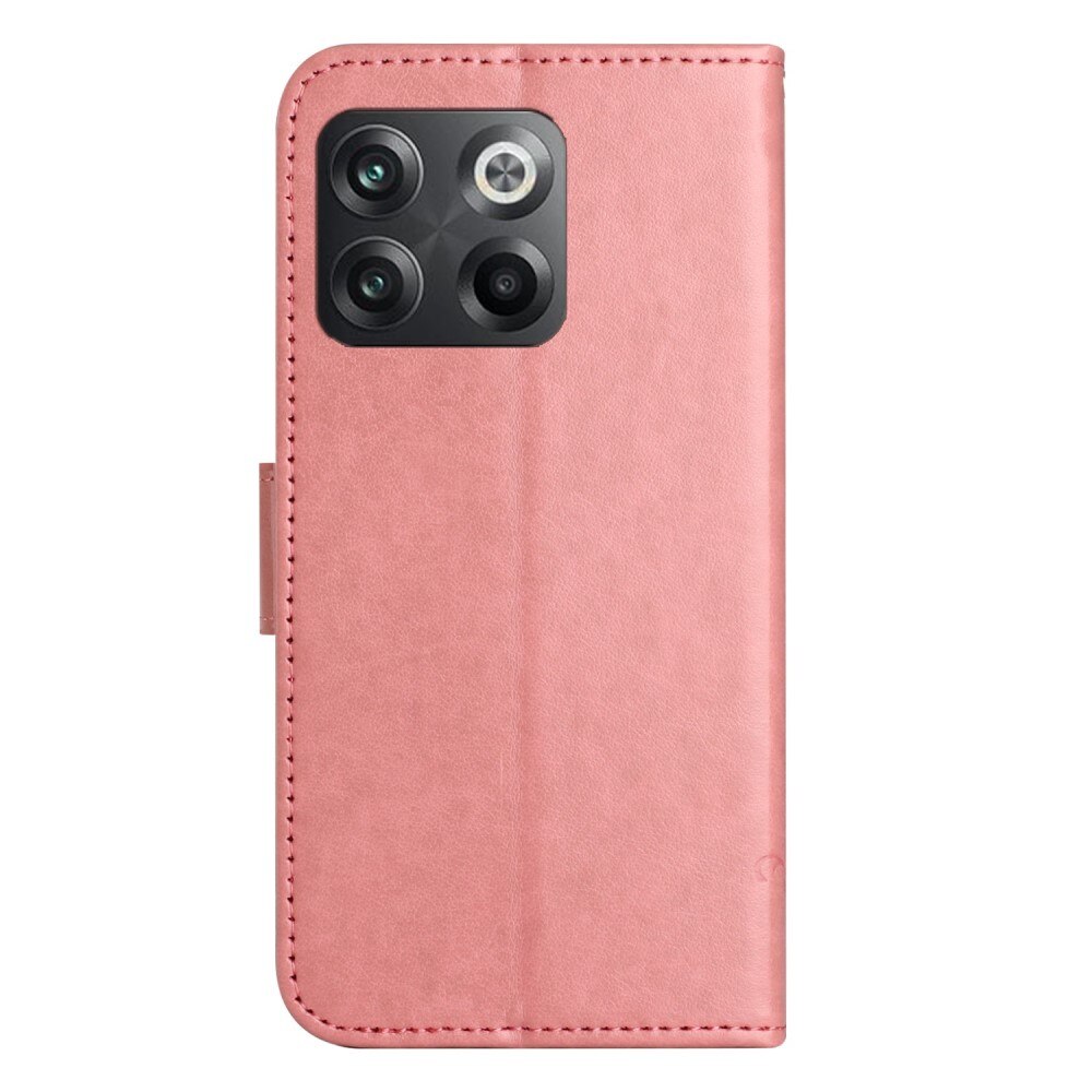 Lærveske Sommerfugler  OnePlus 10T Rosa