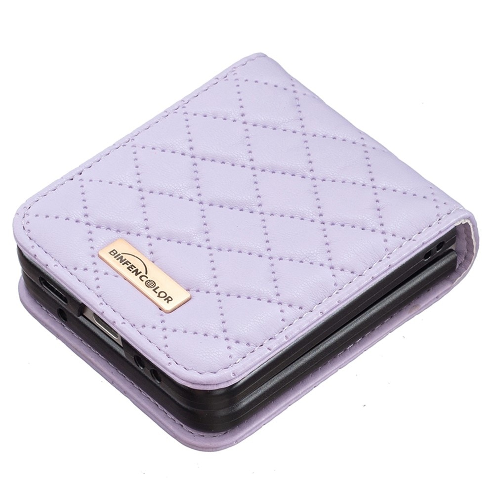 Deksel Samsung Galaxy Z Flip 4 Quilted lilla