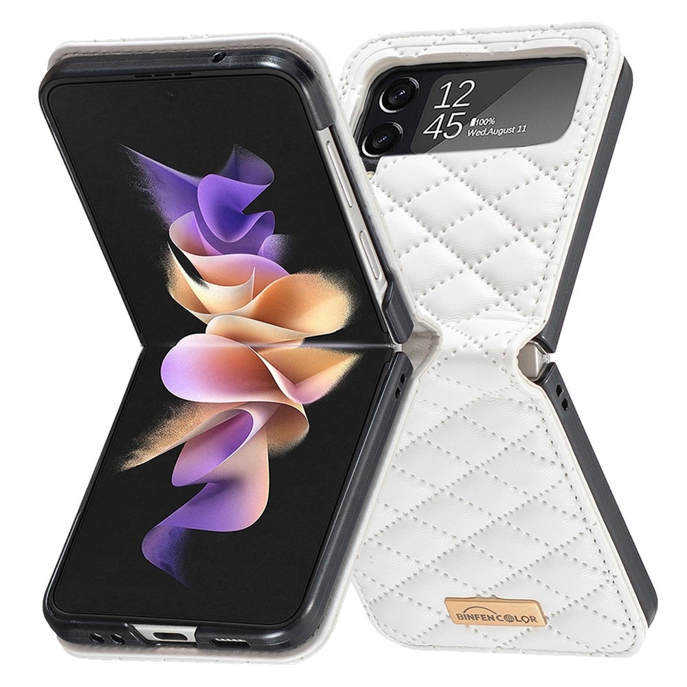 Deksel Samsung Galaxy Z Flip 4 Quilted hvit