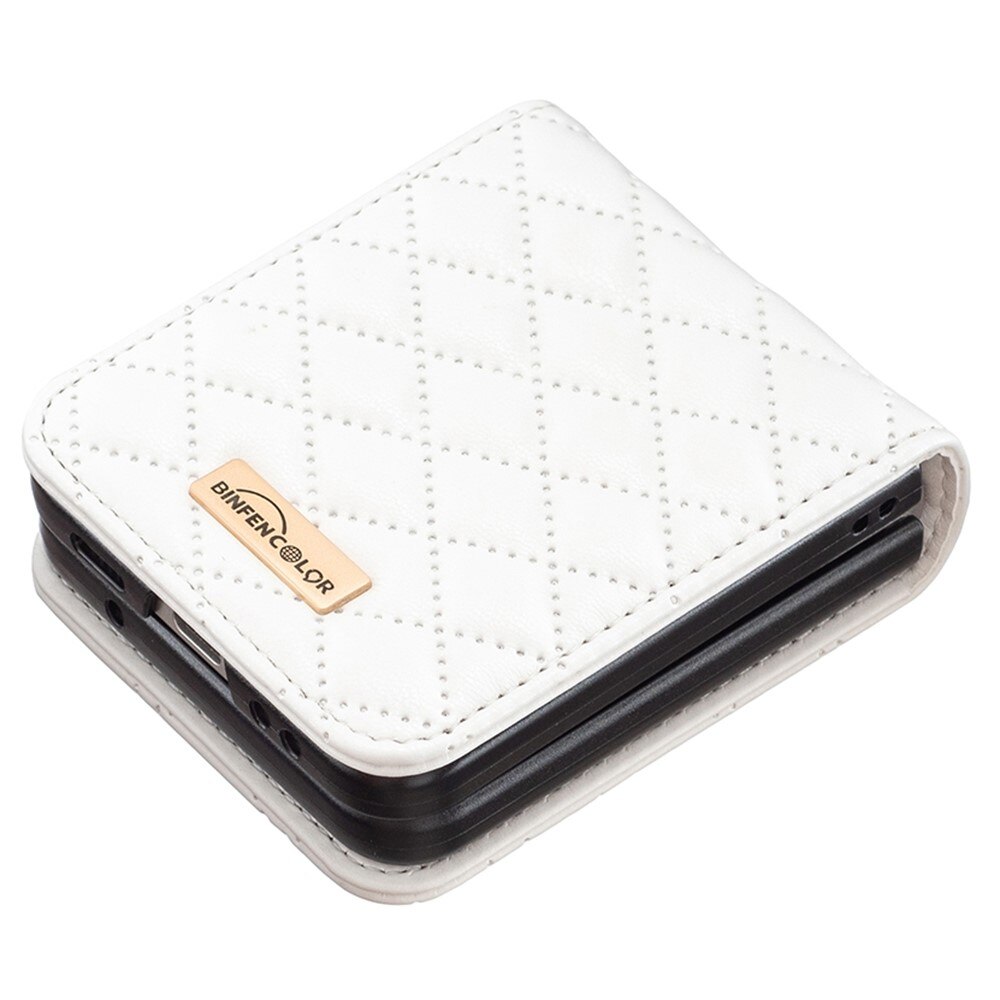 Deksel Samsung Galaxy Z Flip 4 Quilted hvit