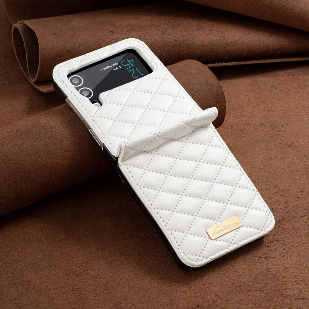 Deksel Samsung Galaxy Z Flip 4 Quilted hvit