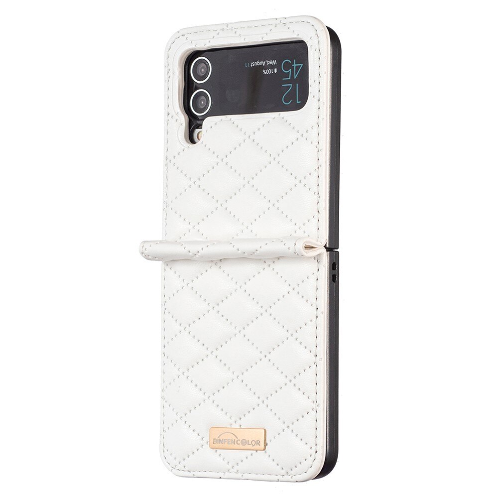 Deksel Samsung Galaxy Z Flip 4 Quilted hvit