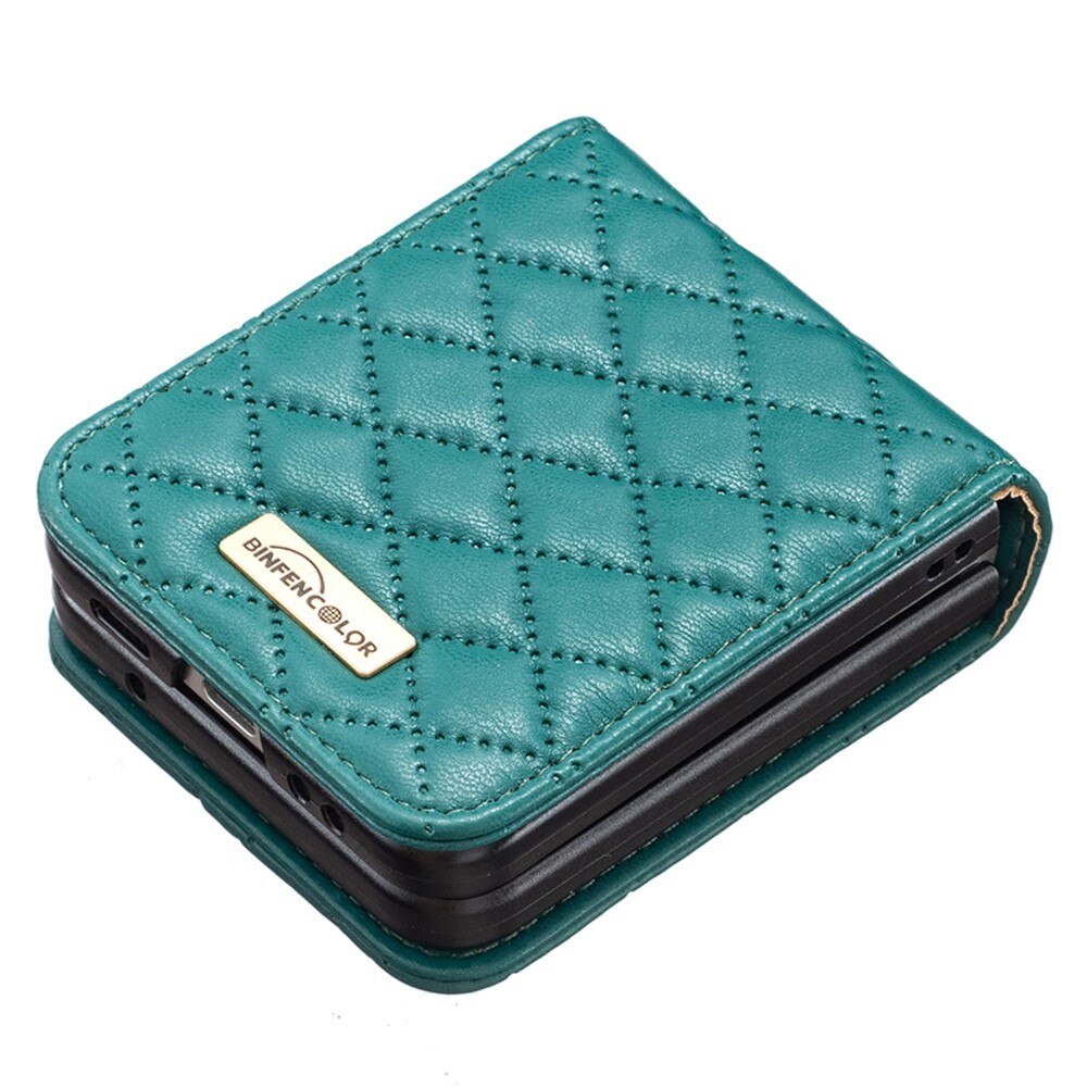 Deksel Samsung Galaxy Z Flip 4 Quilted grønn