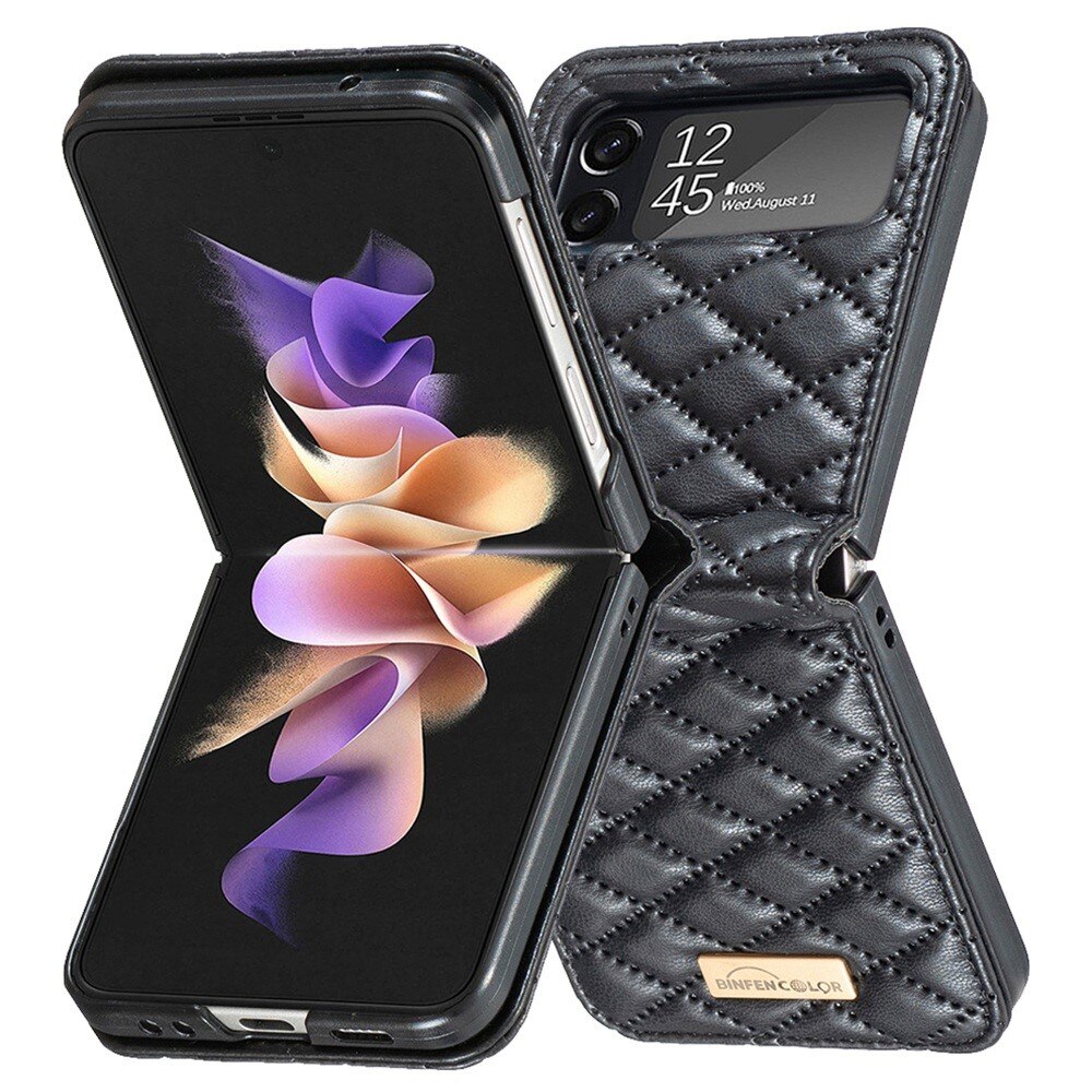 Deksel Samsung Galaxy Z Flip 4 Quilted svart