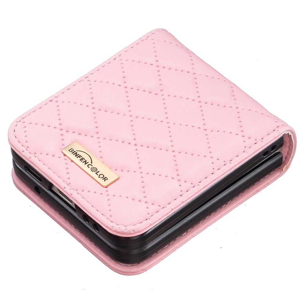 Deksel Samsung Galaxy Z Flip 4 Quilted rosa