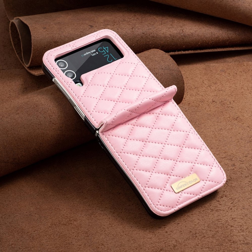 Deksel Samsung Galaxy Z Flip 4 Quilted rosa