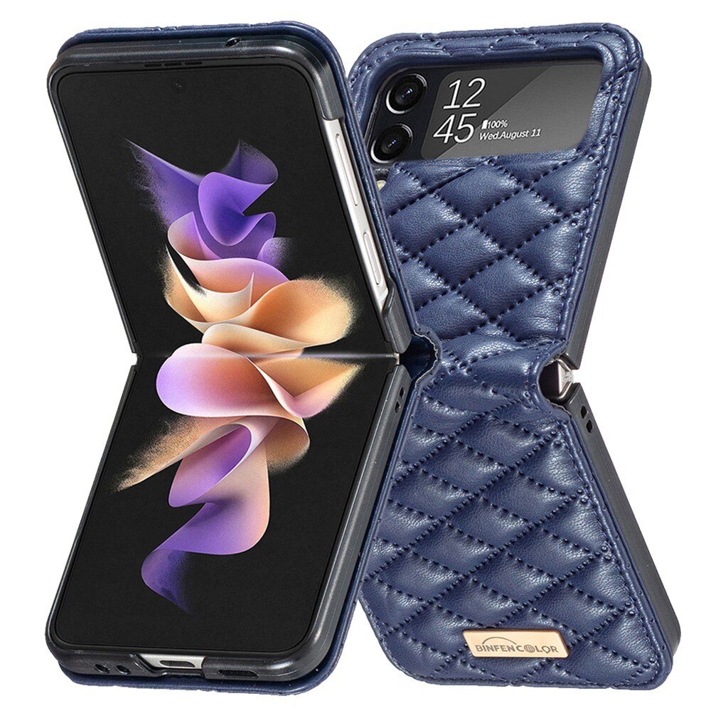 Deksel Samsung Galaxy Z Flip 4 Quilted blå