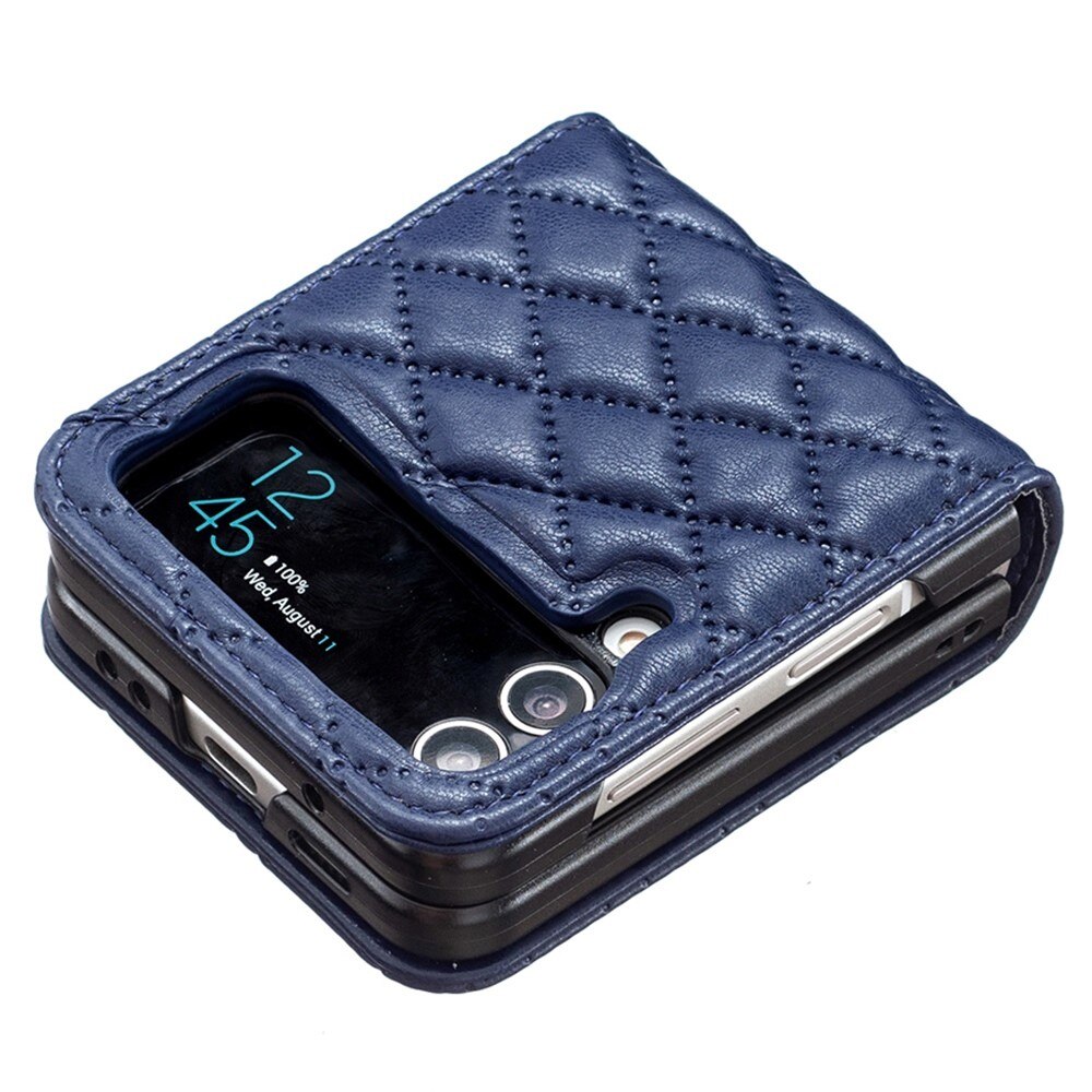 Deksel Samsung Galaxy Z Flip 4 Quilted blå