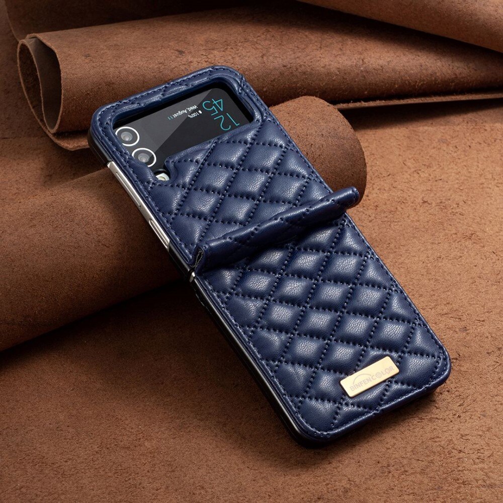 Deksel Samsung Galaxy Z Flip 4 Quilted blå