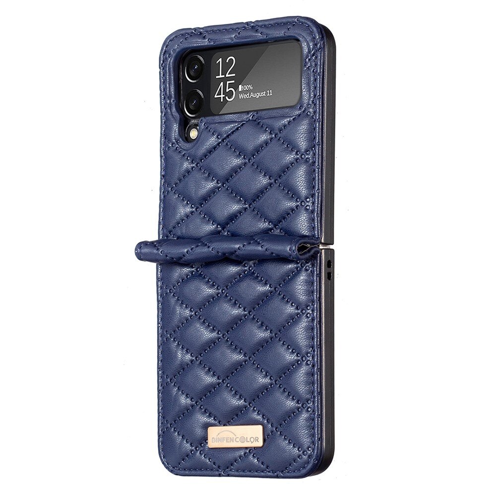 Deksel Samsung Galaxy Z Flip 4 Quilted blå