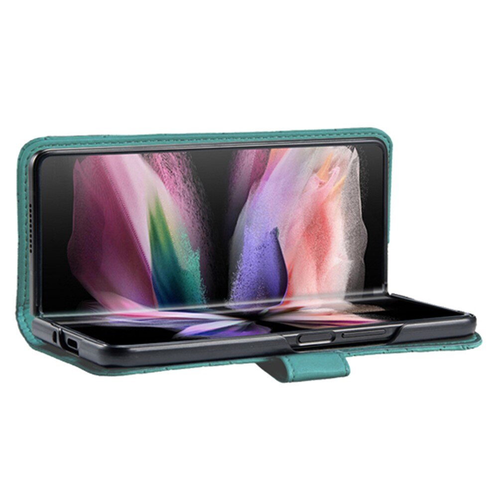 Lommebokdeksel Samsung Galaxy Z Fold 4 Quilted grønn