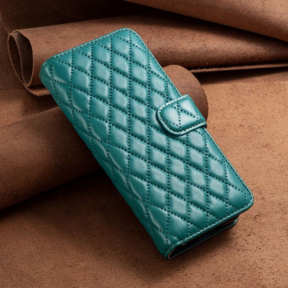 Lommebokdeksel Samsung Galaxy Z Fold 4 Quilted grønn