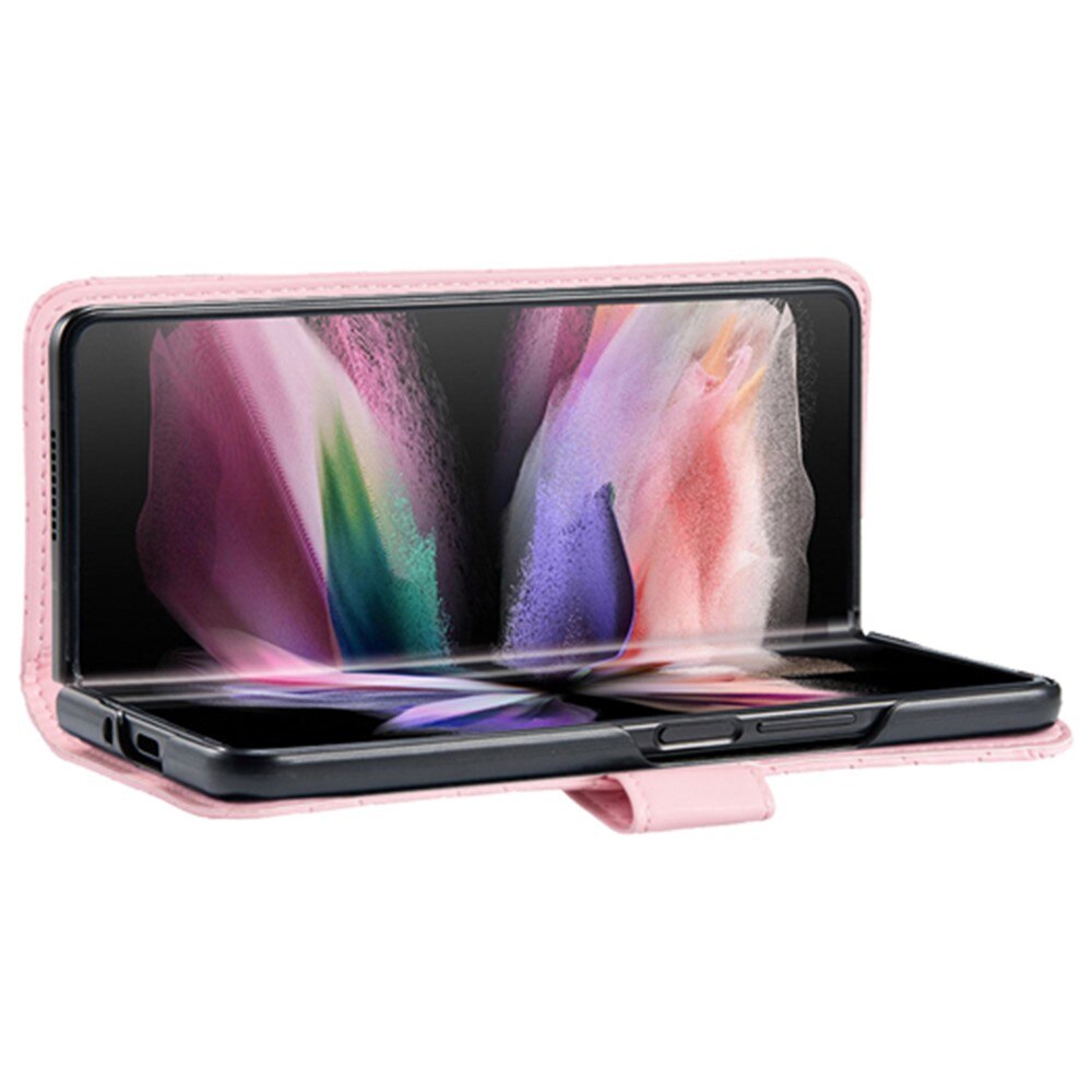 Lommebokdeksel Samsung Galaxy Z Fold 4 Quilted rosa