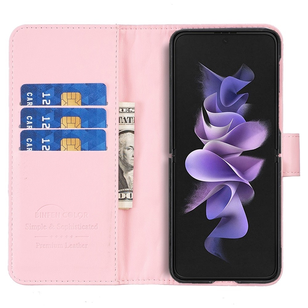 Lommebokdeksel Samsung Galaxy Z Fold 4 Quilted rosa