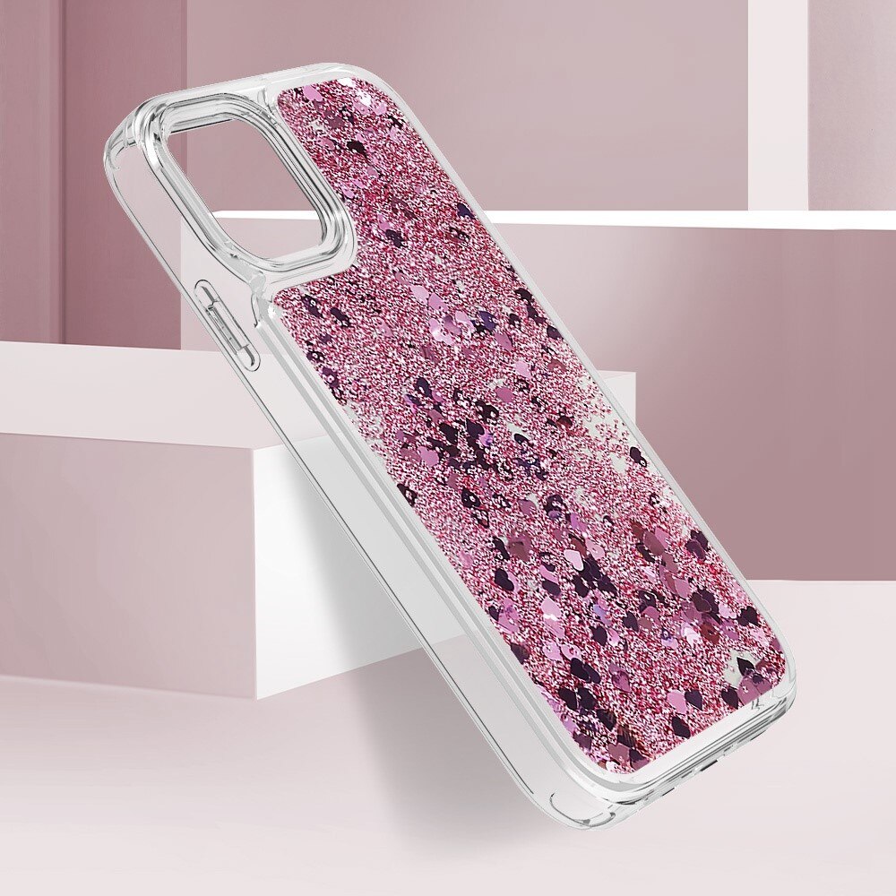 Full Protection Glitter Powder TPU Case iPhone 11 rosa