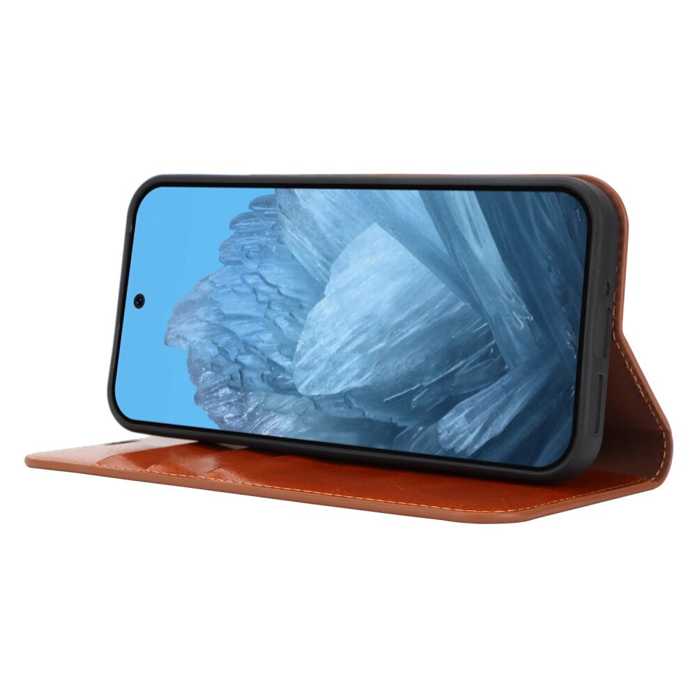 Mobiletui Ekte Lær Google Pixel 10 Pro XL Brun