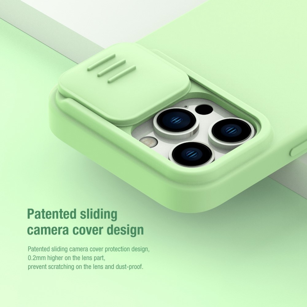 Soft CamShield Deksel iPhone 14 Pro lysegrønn