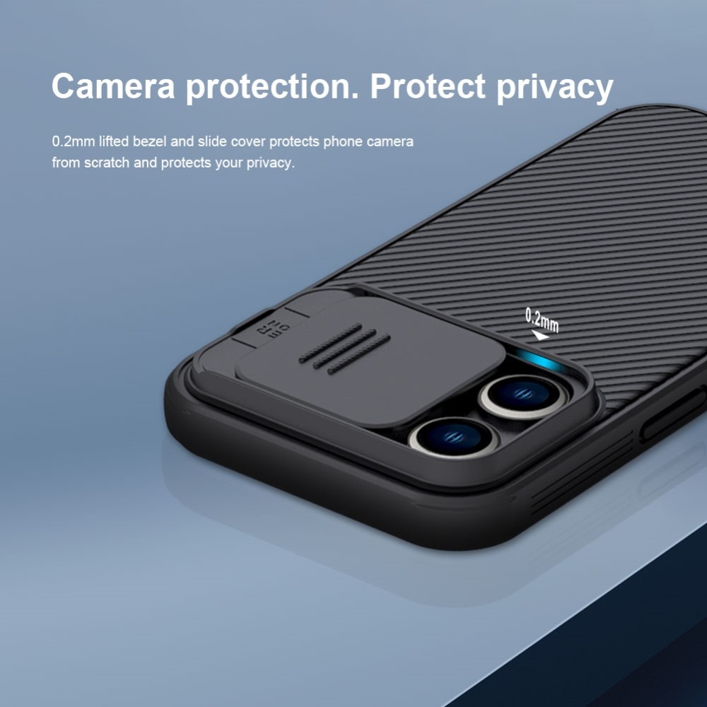 iPhone 15 Pro Sett med CamShield Deksel og Skjermbeskyttelse