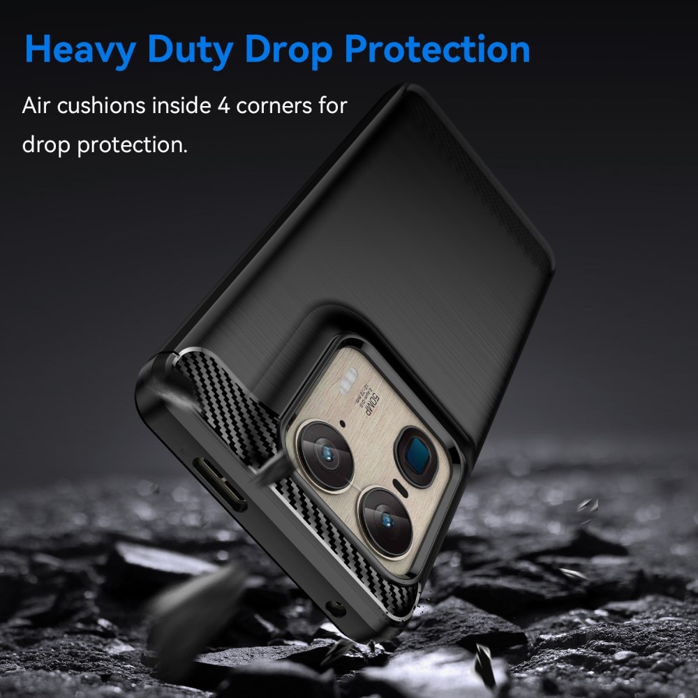 Motorola Edge 50 Ultra Deksel TPU Brushed Svart