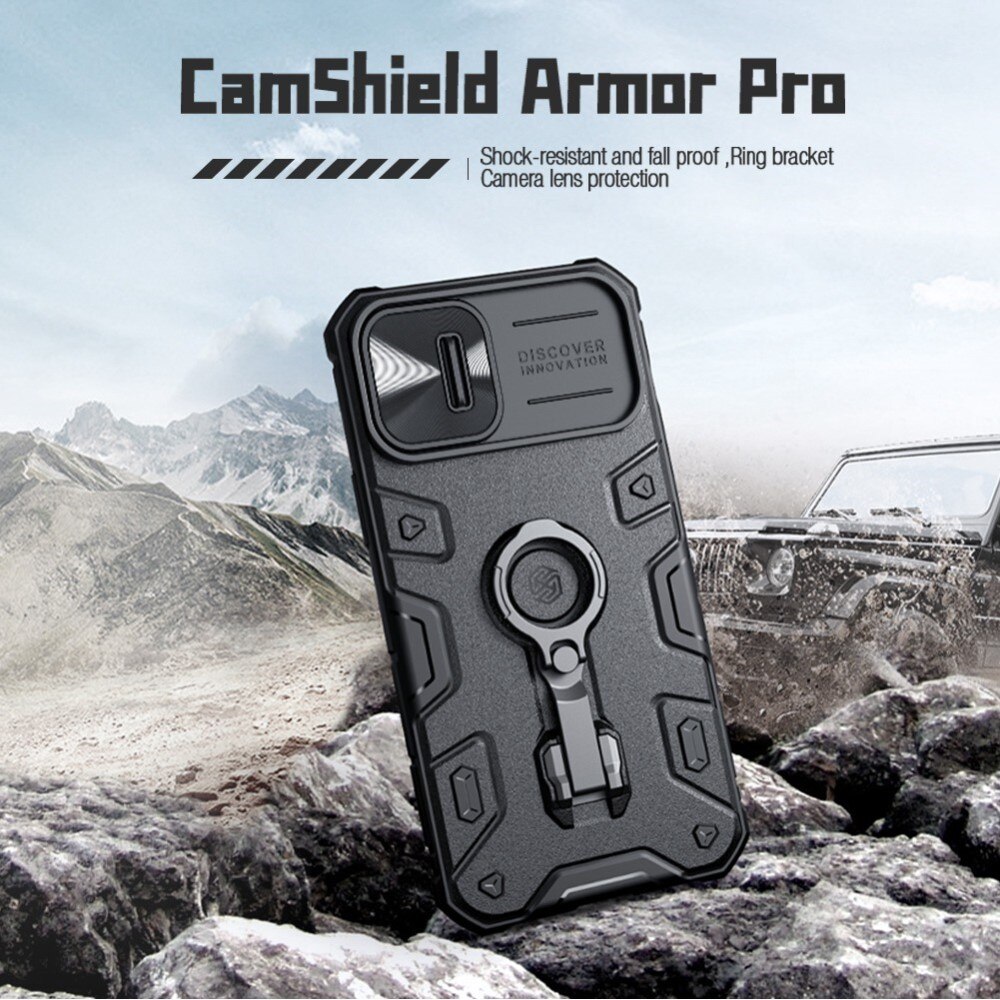 CamShield Armor Deksel iPhone 14 Plus svart