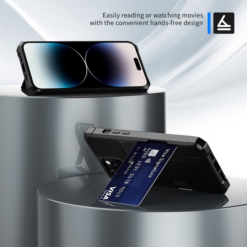 Tough Card Case iPhone 14 Pro Max svart