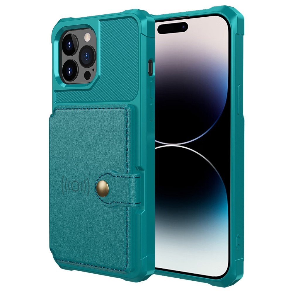Tough Multi-slot Case iPhone 14 Pro grønn
