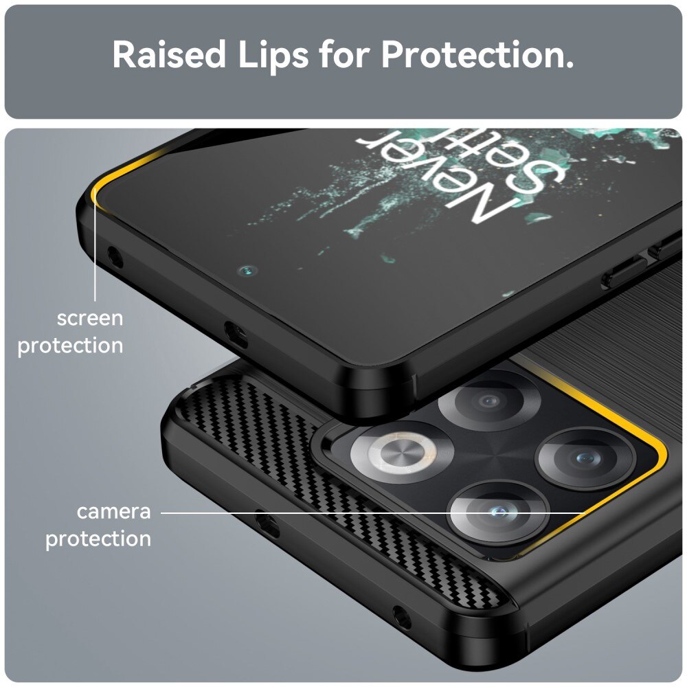  OnePlus 10T Deksel TPU Brushed Svart