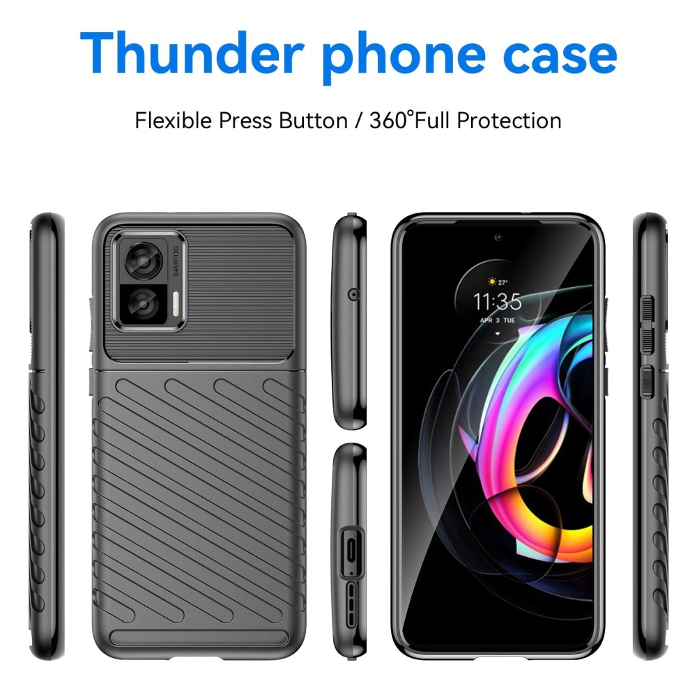 Thunder TPU Case Motorola Edge 30 Neo black