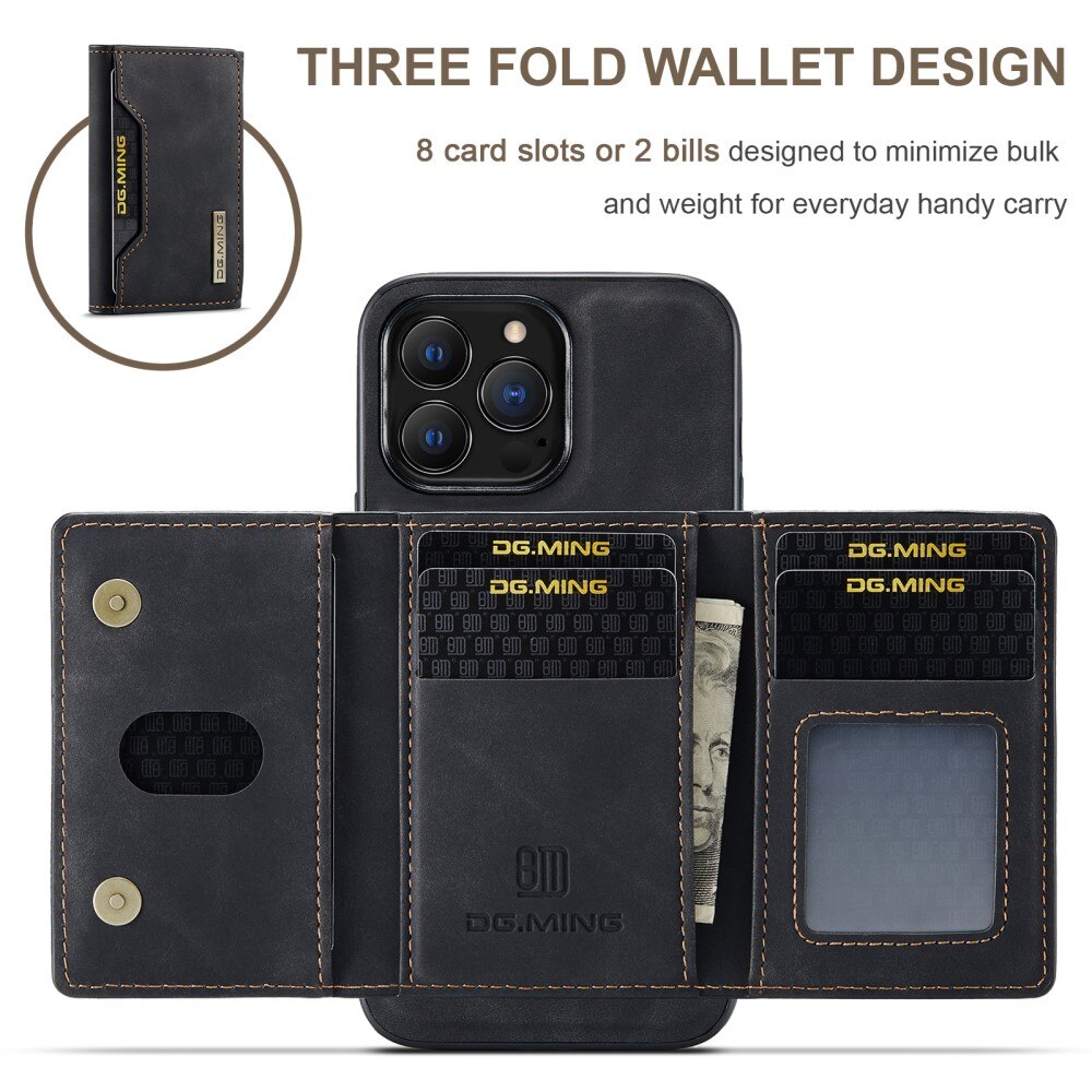 Magnetic Card Slot Case iPhone 16 Pro Max Svart